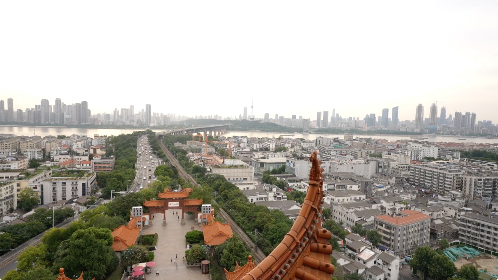 黄鹤楼顶面图图片